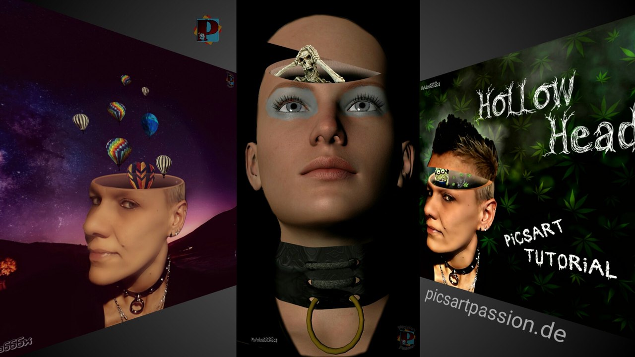 PicsArt Editing Tutorial ‘Hollow Head’  deutsch @XxBA666xX