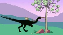 Niños para dinosaurios de dibujos animados en la colección rusa de cuestiones gracioso de dibujos animados de dinosaurios 1