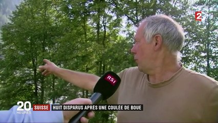 Suisse : huit disparus après une coulée de boue