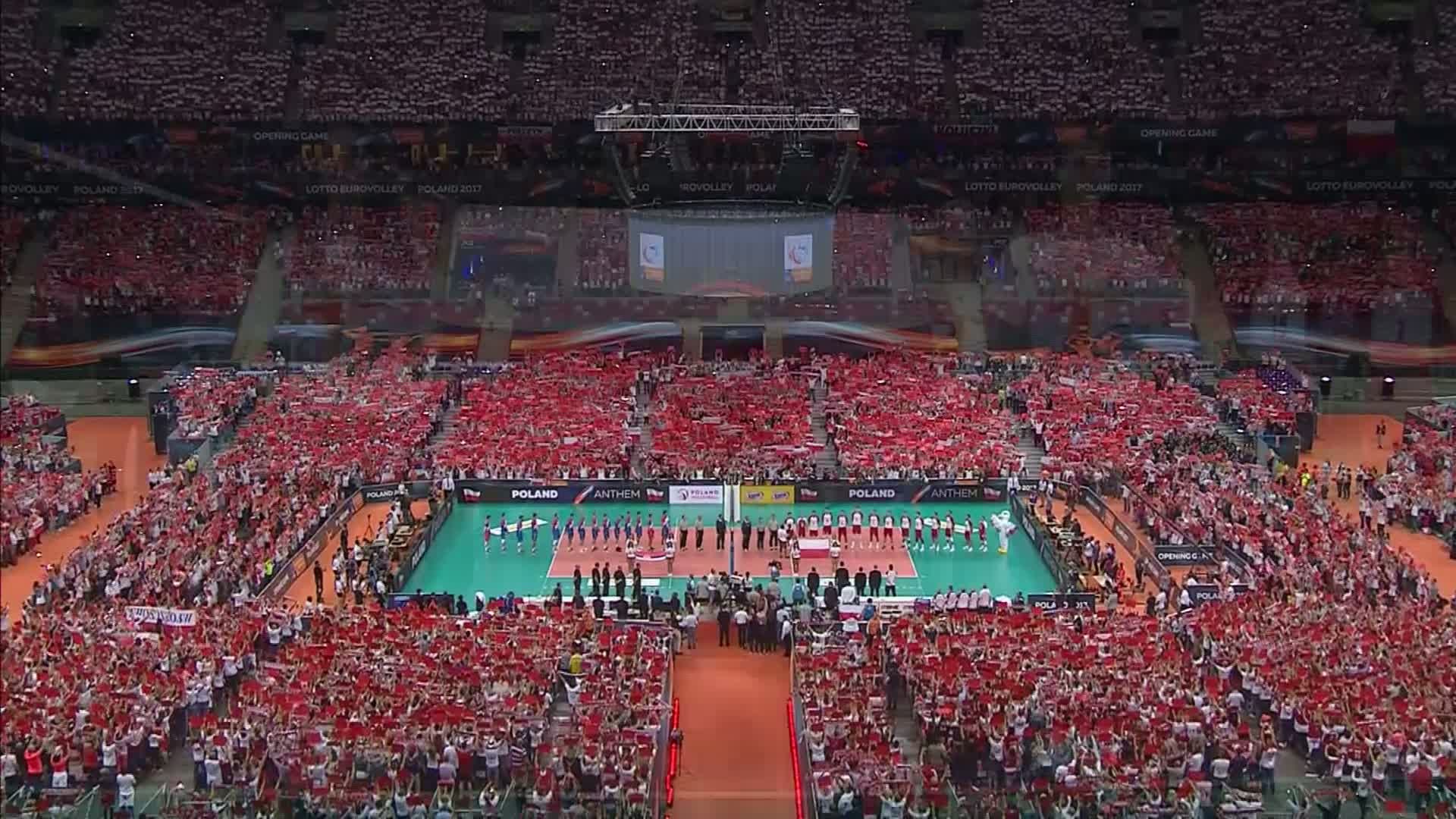 Volleyball - Euro : 65 000 personnes dans les tribunes pour Pologne -  Serbie - Vidéo Dailymotion