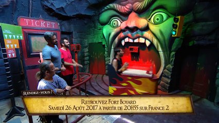 Fort Boyard 2017 : Laurent Kerusoé (Plus belle la vie) dans le train fantôme