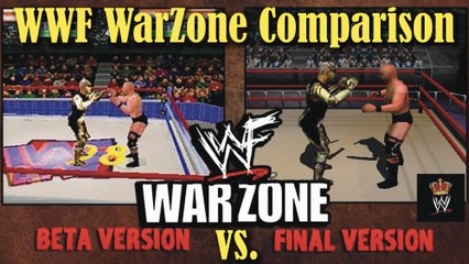 WWF War Zone Game Comparison - BETA vs FINAL Version - History of WWF - Wrestling Gold