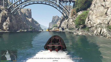 GTA V Missão Roubamos o Trem com Ouro