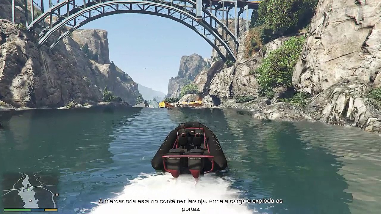 GTA V Missão Roubamos o Trem com Ouro