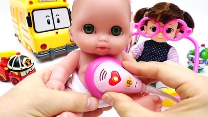 Янтарный скорая помощь Детка ребенок доктор Это играть ПОЛИ ПОЛИ Робокар игрушка плач ~