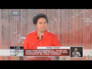 If elected, Miriam vows uniform rule of law