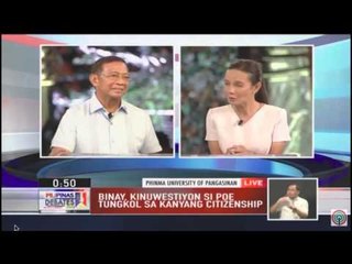 Binay quizzes Poe on citizenship issue