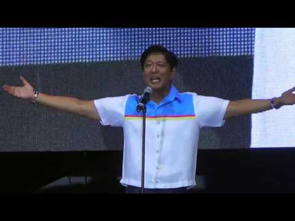 Marcos final speech in 'miting de avance'