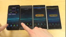 Samsung Galaxy S8 vs. Sony Xperia X vs. Xperia Z2 vs. Xperia Z Internet Speed Test