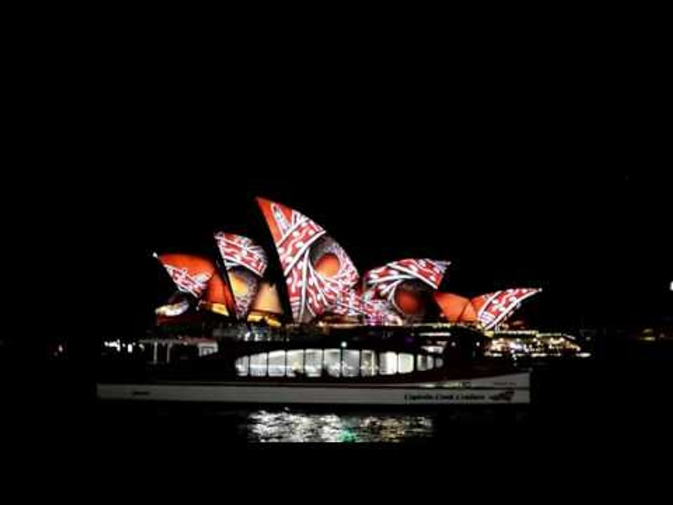 Sydney's iconic opera house illuminated for annual light show