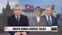 Foreign ministers of S. Korea, Russia discuss N. Korea, upcoming summit
