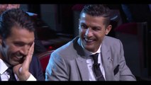 Cristiano Ronaldo trolls Gianluigi Buffon during Champions League Draw