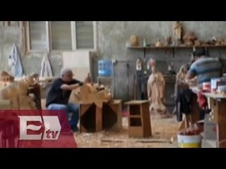 Artesanos de Jalisco elaboran muebles que utilizará el Papa Francisco/ Paola Virrueta
