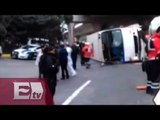 Accidente de camión de pasajeros en Tlalnepantla, Edomex, deja varios heridos/ Vianey Esquinca