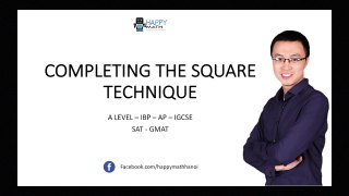 COVER EASILY MATH  COMPLETING THE SQUARE [ BASIC 1] - ALGEBRA FOR SAT - A LEVEL - IB - HSC
