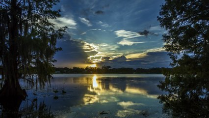 2017 - 0824 Sunset at Ivanhoe Park Orlando Florida