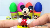 Play Doh Minions Lunchbox Surprise Eggs Clay Buddies Mickey Mouse Baby Toys Paw Patrol MAS