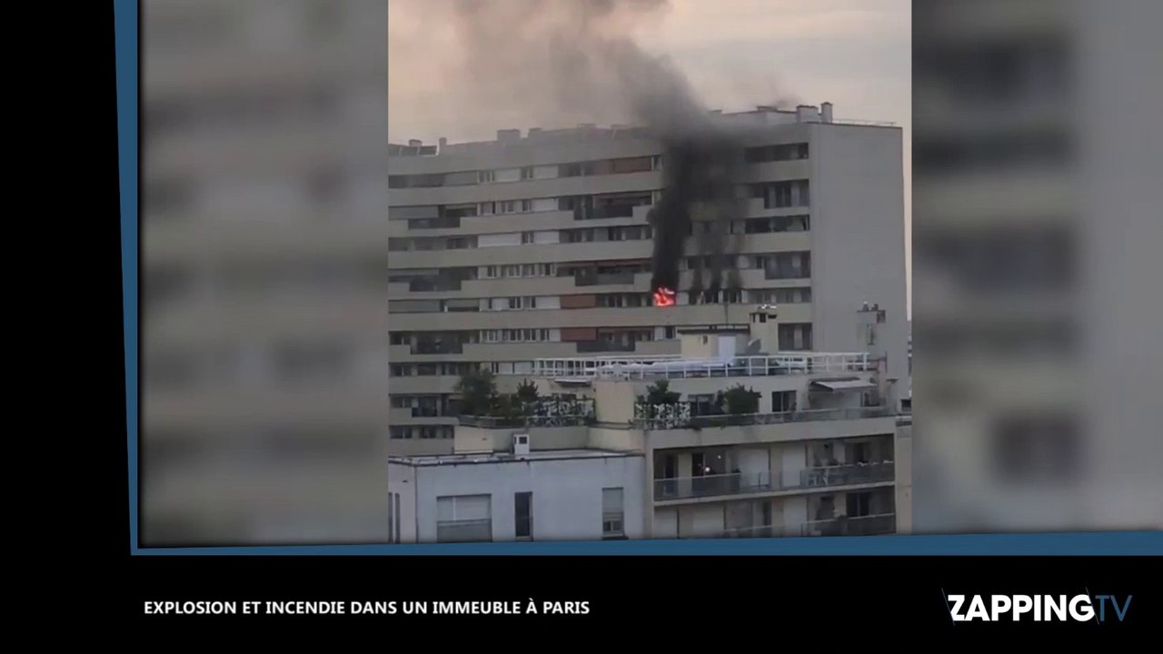 Paris : Une explosion et un incendie dans un immeuble font trois blessés dont un grave (vidéo