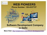 Software Development Company in Noida | Web Pioneers