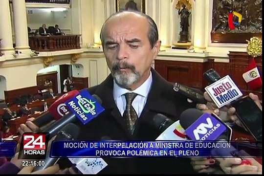 Moción de interpelación a Marilú Martens genera polémica en el Congreso