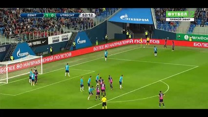 Зенит - Утрехт 2:0 Обзор Матча 24.08.2017 [HD]