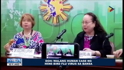 DOH: Walang human case ng H5N6 bird flu virus sa bansa