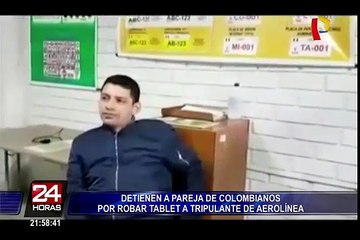 Download Video: Detuvieron a ciudadanos colombianos por robar tablet en aerolínea