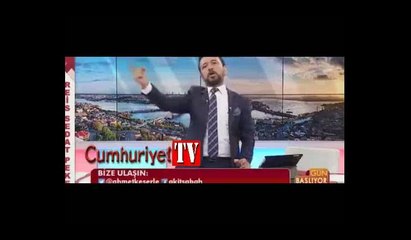 Akit sunucusunun hamaset rezilliği... Sedat Peker'i savunup, haberleri okumadan Cumhuriyet gazetesini suçladı