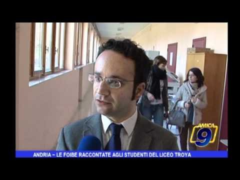 Andria | Le foibe raccontate agli studenti agli studenti del Liceo Troya