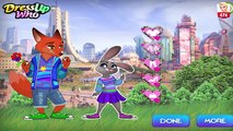 Zootopia Judy n Nicks First Kiss Love Dress Up Game For Kids & Girls