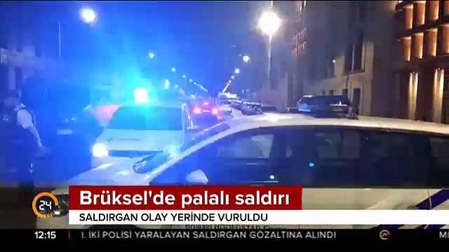 Belçika'da bir vatandaş polise palayla saldırdı