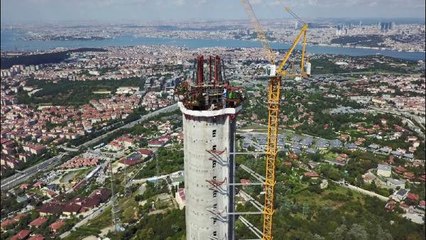 365 Metrelik Dev Çamlıca Kulesinde Sona Gelindi! Eyfel'den Uzun Olacak
