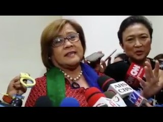 De Lima hopes to be detained in safe, secure area