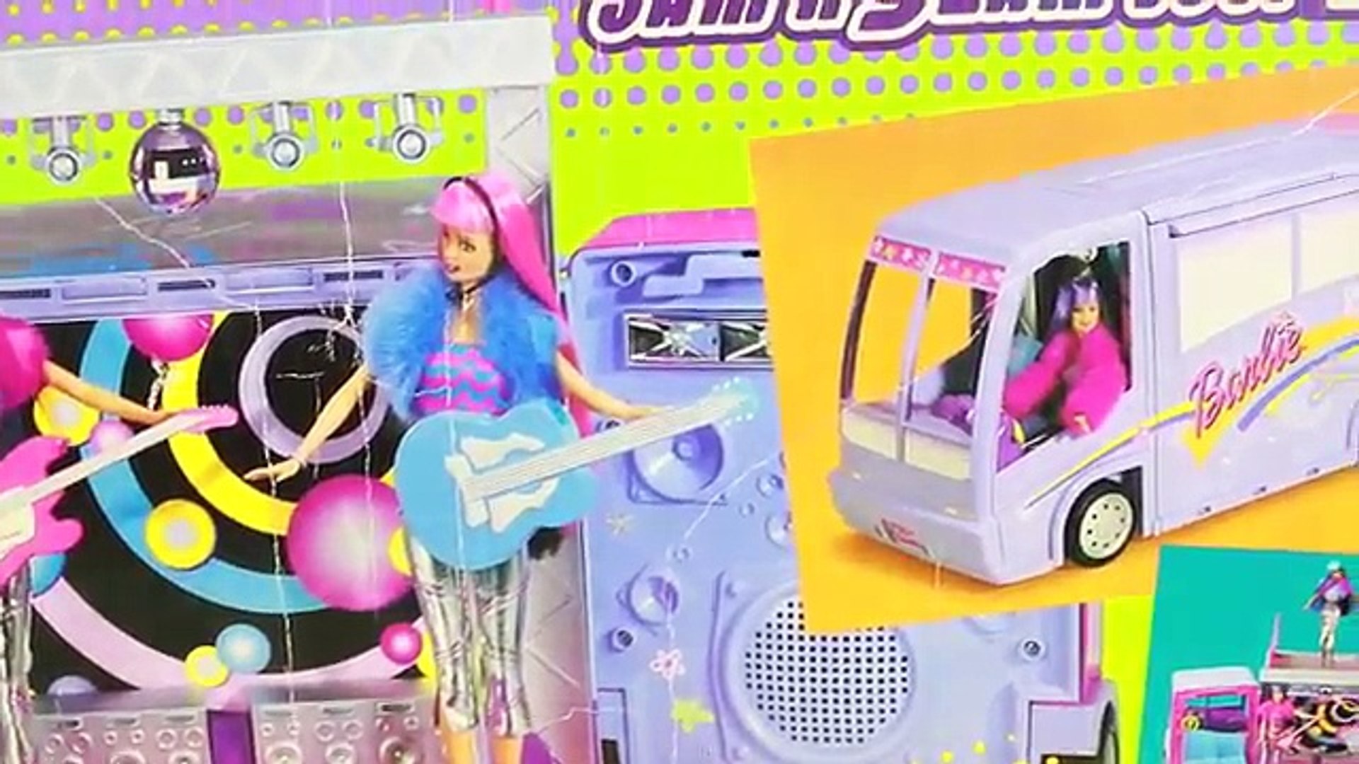 Barbie RV Motorhome FROZEN Elsa Anna Toy Review 2006 Mattel Barbie Party Bus  AllToyCollect - 動画 Dailymotion