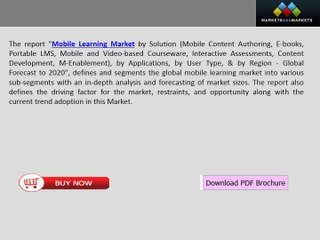 Mobile Learning Market Growth and Demand !!