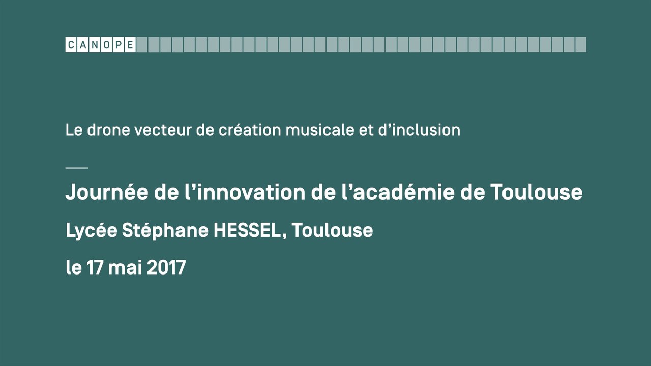 JAI17 - Pecha Kucha : " Le drone, vecteur de création musicale et d'inclusion "