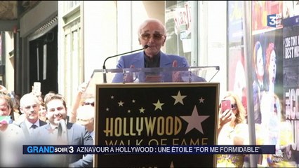 Hollywood : Aznavour reçoit son étoile