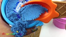 Kinetic Sand Ice Cream Smiley Face Surprise Toys Frozen Ooshies Shopkins Trolls Learn Colo