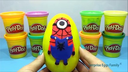 GIANT WINNIE THE POOH Surprise Egg Play Doh Disney Toys Minecraft Spongebob Minions