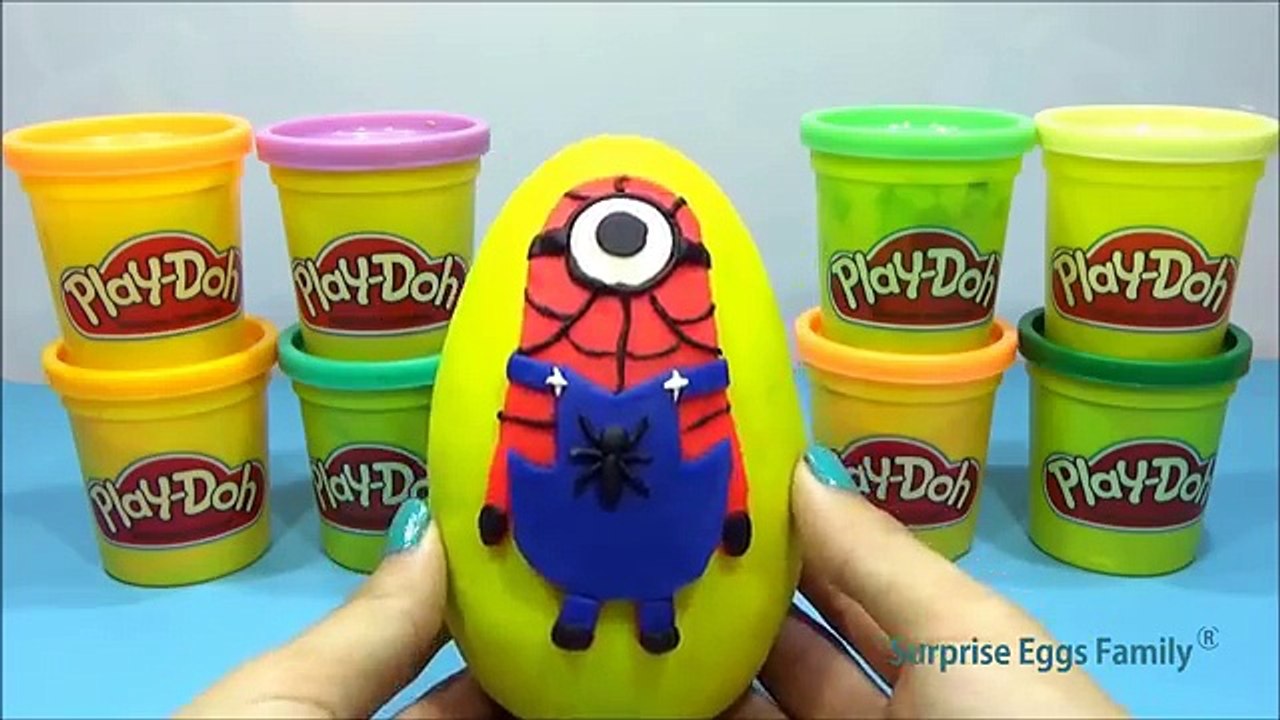 GIANT WINNIE THE POOH Surprise Egg Play Doh Disney Toys Minecraft Spongebob Minions
