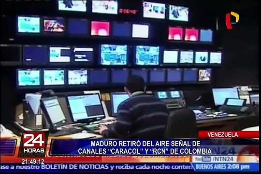 Venezuela: Maduro retiró del aire señal de canales 'Caracol TV' y 'RCN' de Colombia
