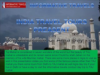 Top Attraction Of Agra Day Trip