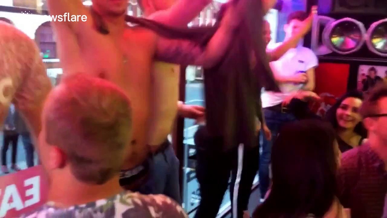 Afterparty in a curry house in Wakefield, UK