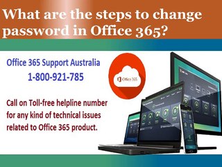What are the steps to change password in Office 365?