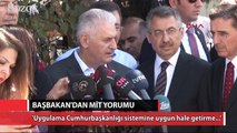 Başbakan Yıldırım'dan MİT yorumu