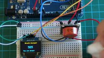 Arduino Project: Breathalyzer using MQ3 alcohol sensor 0.96 128x64 OLED display on Arduin