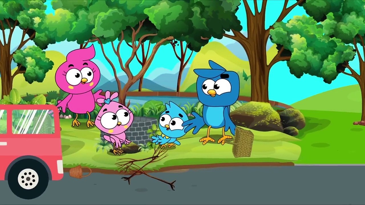 Birds Family In The Toilet Eps Cartoon Animation Nursery Rhymes by Arnold Thurlow