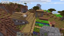 Minecraft PE Seeds - Jungle Temples, Mineshaft and Villages with Houses! MCPE 1.0 / 0.16.0