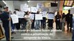 Servidores da Infraero fazem protesto contra privatização no aeroporto