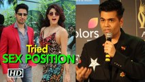 Karan asks if Sidharth-Jacqueline tried SEX POSITION